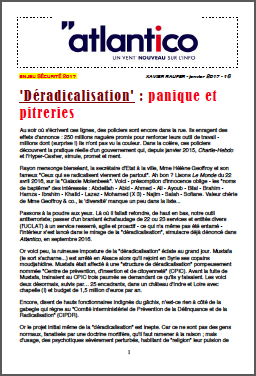 ’Déradicalisation’ : panique et pitreries