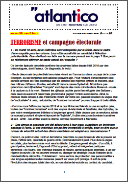 TERRORISME et campagne électorale