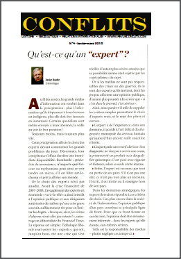 Qu’est-ce qu’un « expert » ?