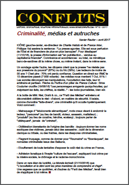 Criminalité, médias et autruches