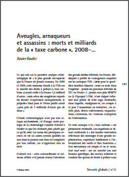 Aveugles, arnaqueurs et assassins : morts et milliards de la « taxe carbone », 2008–…