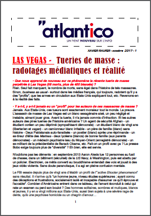 LAS VEGAS – Tueries de masse : radotages médiatiques et réalité