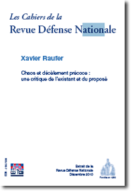 Les Cahiers de la Revue Défense Nationale – Chaos et décèlement précoce :