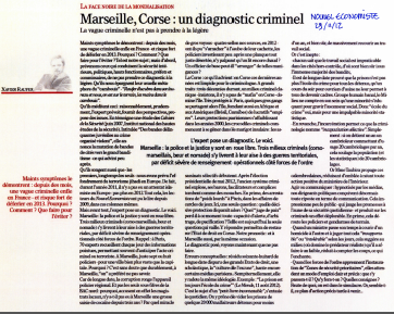 Marseille, Corse : un diagnostic criminel