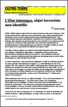 L’Etat islamique, objet terroriste non identifié
