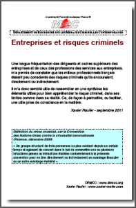 Entreprises et risques criminels
