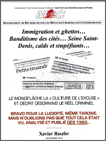 Immigration et ghettos… Banditisme des cités… Seine Saint Denis, Caids et stupéfiants…