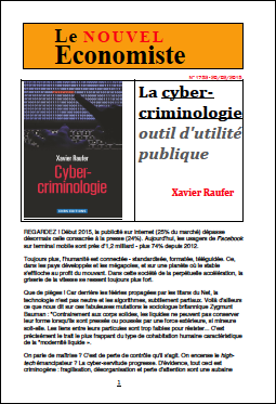 La cyber-­criminologie, outil d’utilité publique