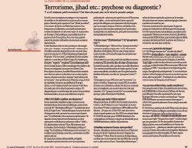 Terrorisme, jihad etc. : psychose ou diagnostic ?