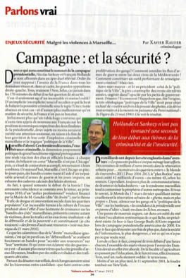 Campagne : et la sécurité ?