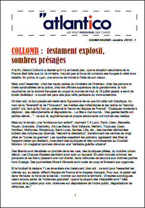 COLLOMB : testament explosif, sombres présages