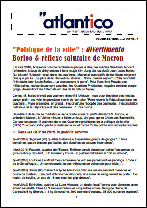 « Politique de la ville » : divertimento Borloo & réflexe salutaire de Macron