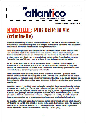 MARSEILLE : Plus belle la vie (criminelle)