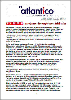 CAMBRIOLAGES : arrogance, incompétence, tricheries