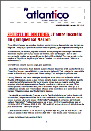 SÉCURITÉ DU QUOTIDIEN : l’autre incendie du quinquennat Macron