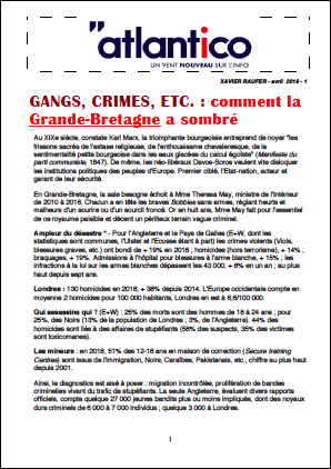 GANGS, CRIMES, ETC. : comment la Grande-Bretagne a sombré