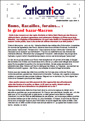 Roms, Racailles, forains… : le grand bazar-Macron