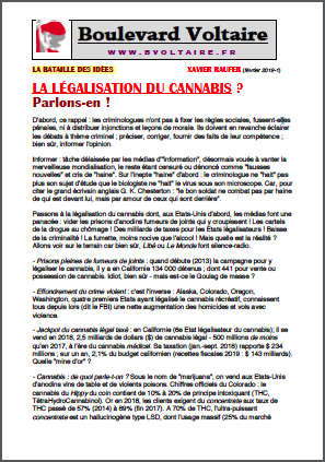 LA LÉGALISATION DU CANNABIS ? Parlons-en !