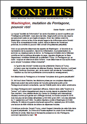 Washington, mutation du Pentagone, pouvoir réel