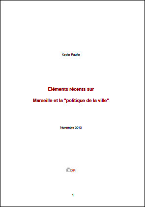 Eléments récents sur Marseille et la « politique de la ville »