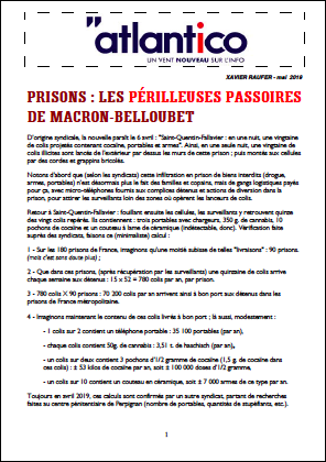 Prisons : les périlleuses passoires de Macron-Belloubet