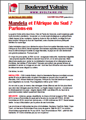 Mandela et l’Afrique du Sud ? Parlons-en