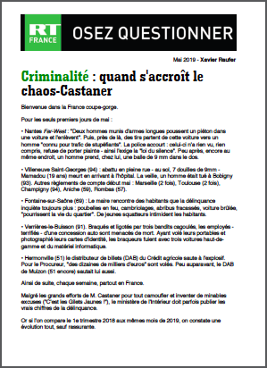 Criminalité : quand s’accroît le chaos-Castaner