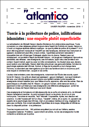 Tuerie à la préfecture de police, infiltrations islamistes : une enquête plutôt superficielle