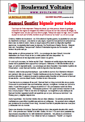 Samuel Gontier bignole pour bobos