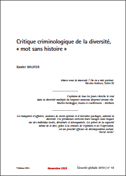 Critique criminologique de la diversité, « mot sans histoire »