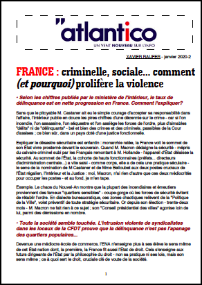 FRANCE : criminelle, sociale… comment (et pourquoi) prolifère la violence