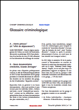 Glossaire criminologique