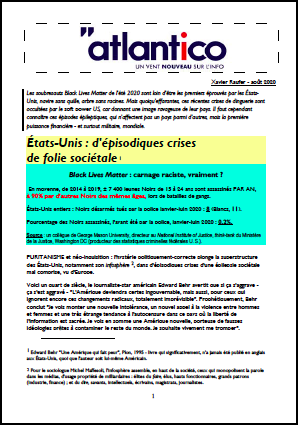 États-Unis : d’épisodiques crises de folie sociétale