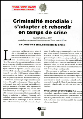 Criminalité mondiale : s’adapter et rebondir en temps de crise