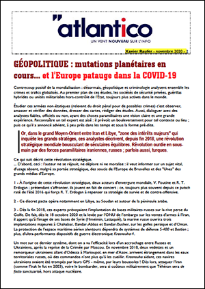 GÉOPOLITIQUE : mutations planétaires en cours… et l’Europe patauge dans la COVID-19