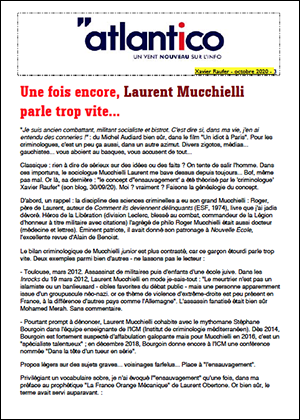 Une fois encore, Laurent Mucchielli parle trop vite…