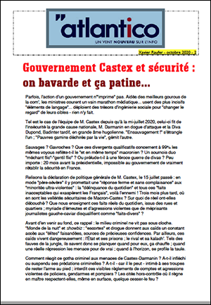 Gouvernement Castex et sécurité : on bavarde et ça patine…