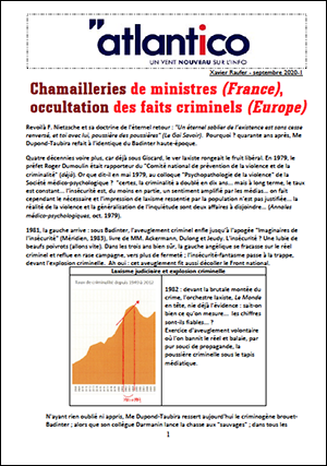 Chamailleries de ministres (France), occultation des faits criminels (Europe)