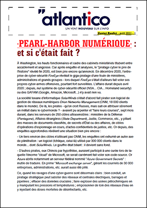 « PEARL-HARBOR NUMÉRIQUE » : et si c’était fait ?