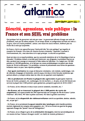 Sécurité, agressions, voie publique : la France et son SEUL vrai problème