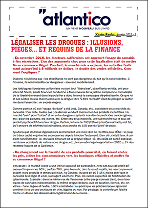 LÉGALISER LES DROGUES : ILLUSIONS, PIÈGES… ET REQUINS DE LA FINANCE