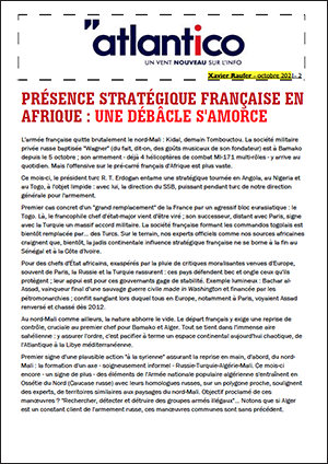 PRÉSENCE STRATÉGIQUE FRANÇAISE EN AFRIQUE : UNE DÉBÂCLE S’AMORCE