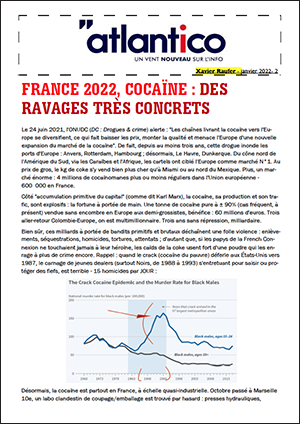 FRANCE 2022, COCAÏNE : DES RAVAGES TRÈS CONCRETS