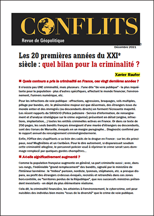 Les 20 premières années du XXIe siècle : quel bilan pour la criminalité ?