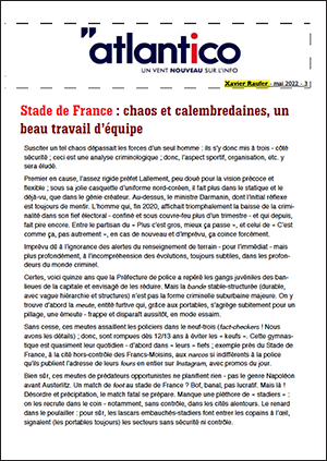 Stade de France : chaos et calembredaines, un beau travail d’équipe