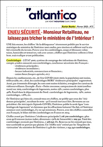 ENJEU SÉCURITÉ – Monsieur Retailleau, ne laissez pas tricher le ministère de l’Intérieur !