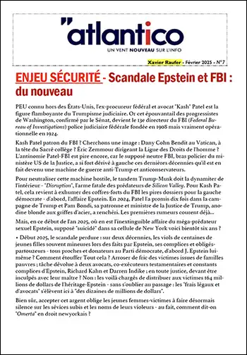 ENJEU SÉCURITÉ – Scandale Epstein et FBI : du nouveau