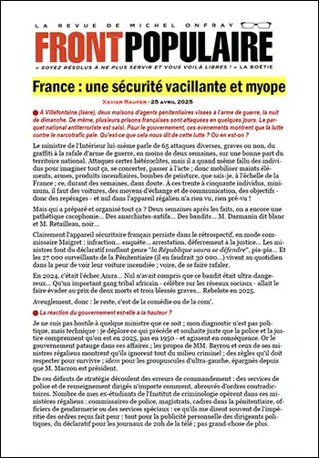 France : une sécurité vacillante et myope