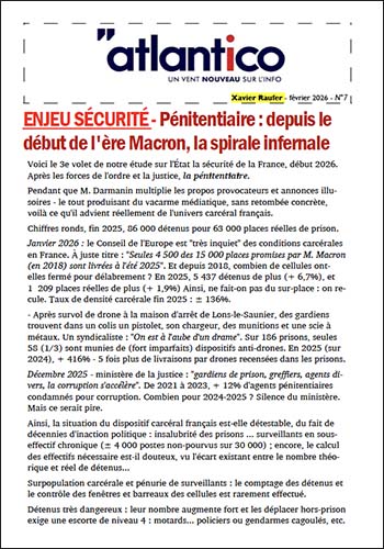 ENJEU SÉCURITÉ – Pénitentiaire : depuis le début de l&rsquo;ère Macron, la spirale infernale