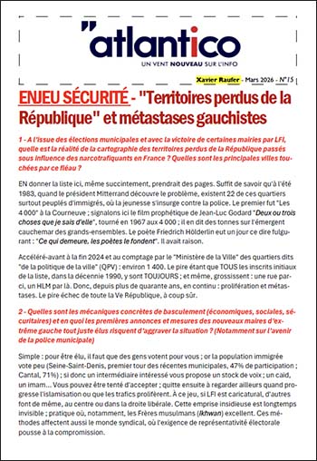 ENJEU SÉCURITÉ – « Territoires perdus de la République » et métastases gauchistes